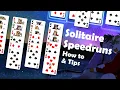 How to Speedrun Klondike solitaire Solitaire 6 speedrunnig tips