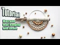 Tutorial Macrame Wall Hanging with beads DIY