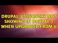 Drupal not showing in Drupal 7 when upgraded from 6