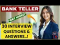 How to Pass Bank Teller Interview - 30 Questions with Perfect Answers