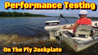 Testing an On The Fly Jack Plate on my fishing boat