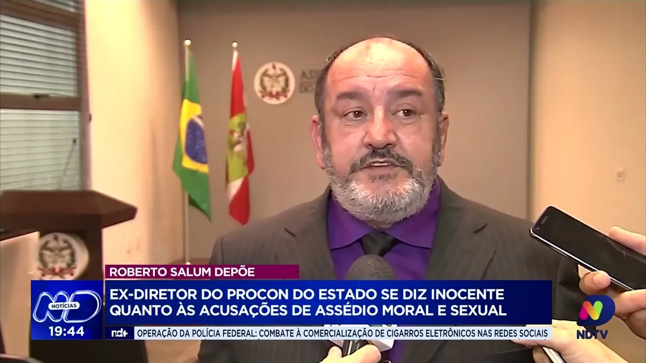 Ex-diretor do Procon se diz inocente em acusações de assédio moral e sexual