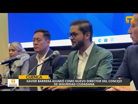 Xavier Barrera asumió como nuevo director del concejo de seguridad ciudadana
