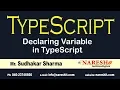 How to Declare Variable in Typescript Typescript Basics for Beginners Naresh i Technologies
