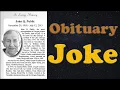Funny Joke Obituary