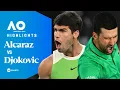Lagu Carlos Alcaraz vs Novak Djokovic | Final | Australian Open 2026 Extended Highlights 🇦🇺