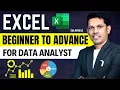 Excel Tutorial from Basic to Advanced for Data Analyst Learn excel in 2025