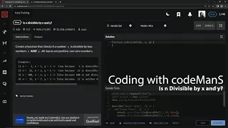 Codewars 8 kyu Is n Divisible by x and y Javascript