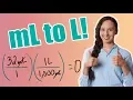 mL to L How to Convert Milliliter to Liter