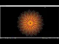 Beautiful Sunflower Rangoli using Python Diwali Special Wait for end Very small code
