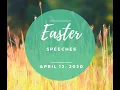 Easter speeches 2020