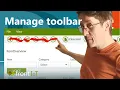 Manage the DataFlex Toolbar