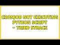 cronjob not executing python script - tried strace