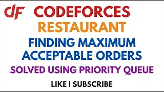 Codeforces - Restaurant