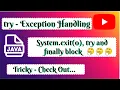 System exit 0 try and finally combined together - JAVA