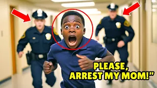 Black Boy Went to Police Station Screaming “ARREST MY MOM”, The Reason Why Shocked Everyone…