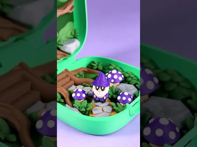 Pocket Blob Mushroom Forest - Mini Playset Art Toy with Latching Case video thumbnail