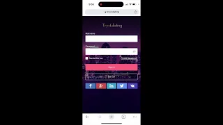 Tryst dating app - how to create an account