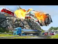 Download Lagu TRAIN TO HELL │ Epic Train Chase and Crash - BeamNG.Drive