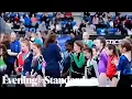 Young Black gymnast appears to be snubbed during medal ceremony in Ireland