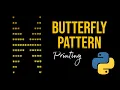 Day 171 Butterfly Pattern Printing Using Python