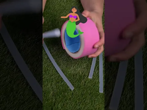 The Ultimate PRETTY Pool Party! 🏊‍♂️ Craft With Emmie & Mermaid DIY Hacks #kids #shorts