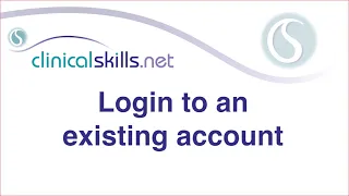 How to log in to an existing account