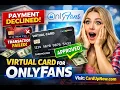 CardUpNow - Virtual Prepaid Card for OnlyFans No Payment Declines