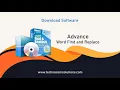How to find and replace multiple Words in word files Advance Word Find Replace Tool Software