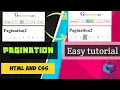 EASY PAGINATION TUTORIAL PAGINATION TUTORIAL WITH HTML5 AND CSS3 Part-01