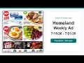 Homeland Weekly Ad 26 - 26 Top 10 Deals