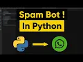 How to make a spam bot with just 5 lines of python in Hindi WhatsApp Instagram Discord Spam Bot