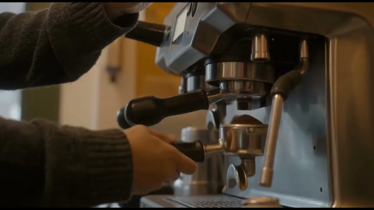 Coffee shop hospitality film created with FLUX 3 Video