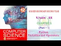 Chapter 5 Part 1 Python - Variables and Operators Tamilnadu board 12th computer science