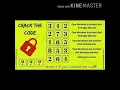 Crack the code gonjoe