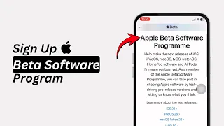 How to Sign Up for Apple Beta Software Program Join Apple Beta Program