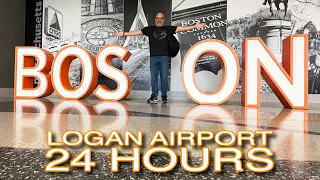 Living at BOSTON LOGAN Airport for 24 HOURS Part 1