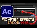 Adobe How To FIX After Effects Error Code 9988 When Rendering Project in Windows