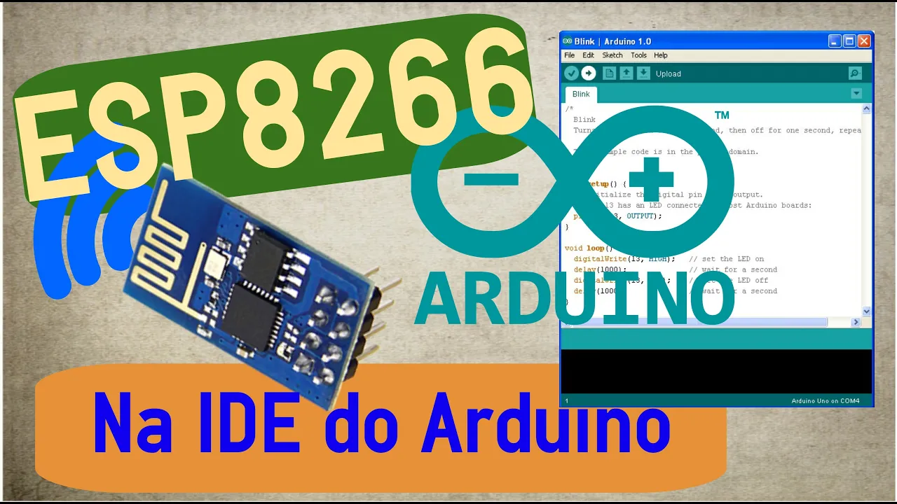 Programando para o ESP8266 na IDE do Arduino e controlando um LED pela Internet [ESP8266 #02]