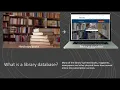 What is a Library Database