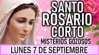 Santo Rosario Corto de hoy Lunes 7 de Septiembre 🌿🌷 Misterios Gozosos🌿🌷Rosario a la Virgen María 🌿🌷