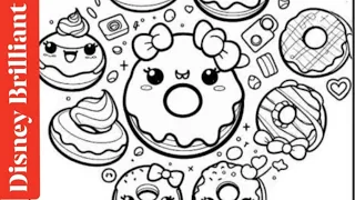 Coloring Kawaii Mini Donuts & Ice Cream 🍩🍦 | Super Cute & Sweet Coloring Fun!