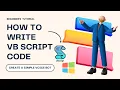 VBScript Tricks Tutorial for Beginners VB Scripting for Beginners Tutorial