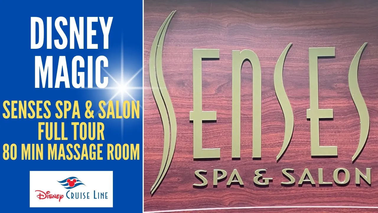 Disney MAGIC * SENSES SPA * Tour * MASSAGE * RAINFOREST ROOM * Disney Cruise Line * Sauna *Manicure