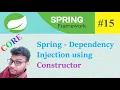 Spring Dependency Injection using Constructor Spring Tutorial in Hindi