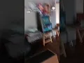 Rushing Floodwaters In Home Family Prepares to go into Attic