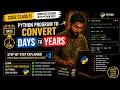 Python program to convert days to years CBSE Class 11 CS 083