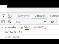 Hello World In JavaScript