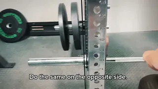 Smith Machine Assembly Tip Installing the Smith Bar