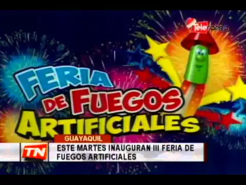 Este martes inauguran III feria de fuegos artificiales